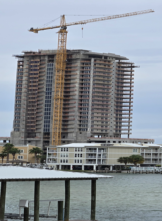 A large building under construction